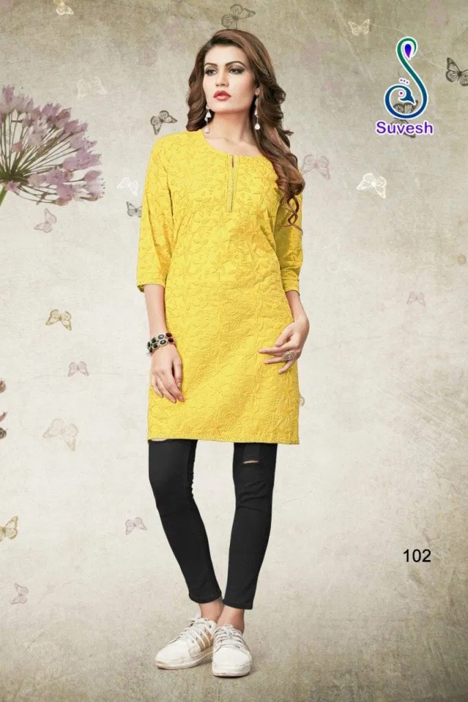 Lakhnavi Vol-4 Suvesh Cotton Short Kurti Manufacturer Lakhnavi Vol-4 Suvesh Cotton Short Kurti Manufacturer